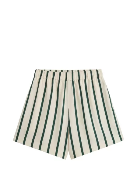 Pantaloni scurți Bondi Born de mătase alb