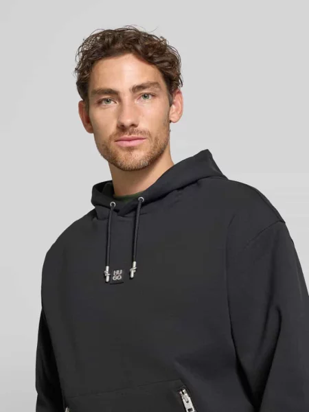 Bluza z kapturem Hugo czarna