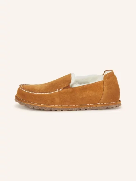 Birkenstock Kapcie Utti Shearling braun