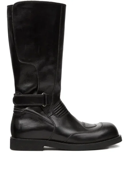 Botine Mm6 Maison Margiela din piele biker negru