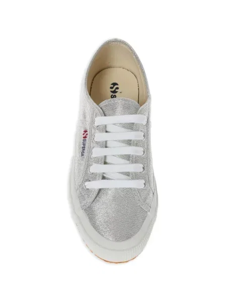 Класически маратонки Superga 2750 с връзки с дантела сиво