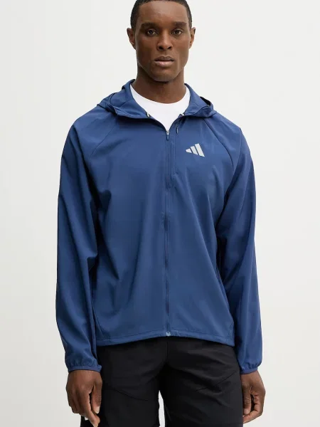 ADIDAS PERFORMANCE Jachetă de trening Running Essentials albastru / argintiu gri