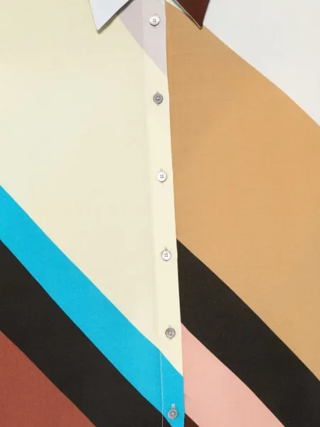 Lung cămașă Paul Smith cu imagine cu imprimeu geometric
