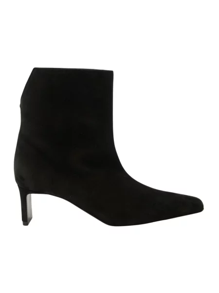 Buty do kostki Khaite skórzane czarne