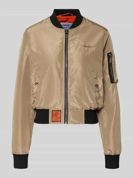 Bomberka z naszywką z logo i kieszenią zapinaną na błyskawiczny na rękawie Original Bombers