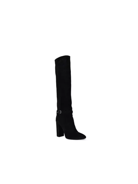 Botki Saint Laurent zamszowe czarne