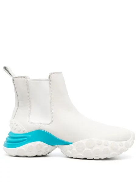 Botine Camper din piele alb