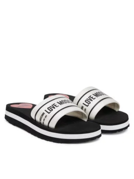Pantofle Love Moschino bílé
