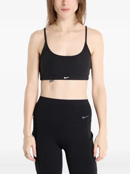 Top sport Nike din fleece plisat fără mâneci alb