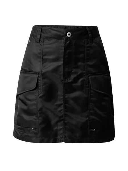 Пола G-Star Raw къса със стандартна кройка черно