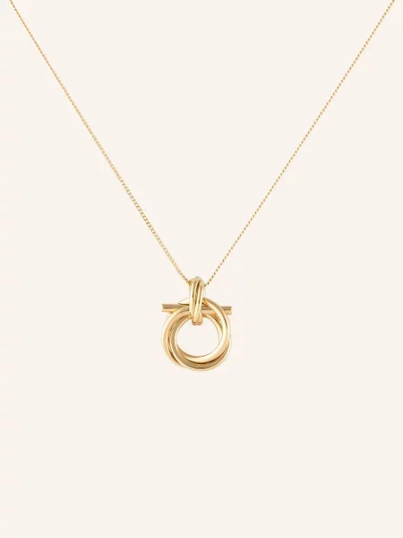 Ferragamo Łańcuszek Gancio Evo gold złoty