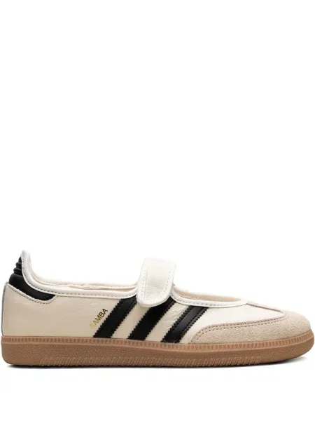 Koszulka Adidas w paski zamszowa z dekoltem w serek zielona
