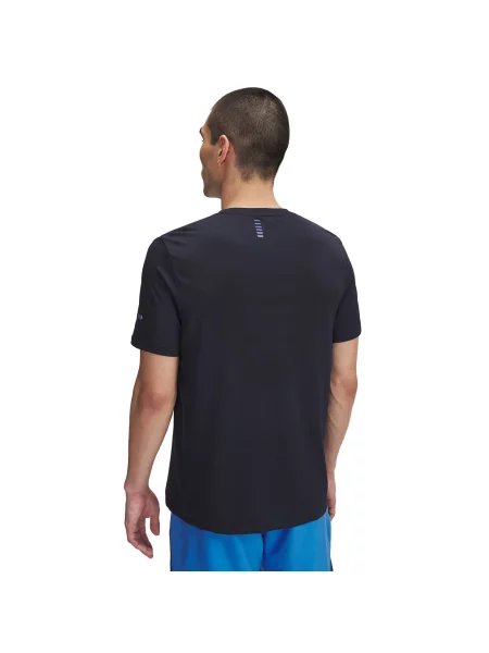 Тениска за бягане Under Armour Seamless Stride зелено с десен синьо
