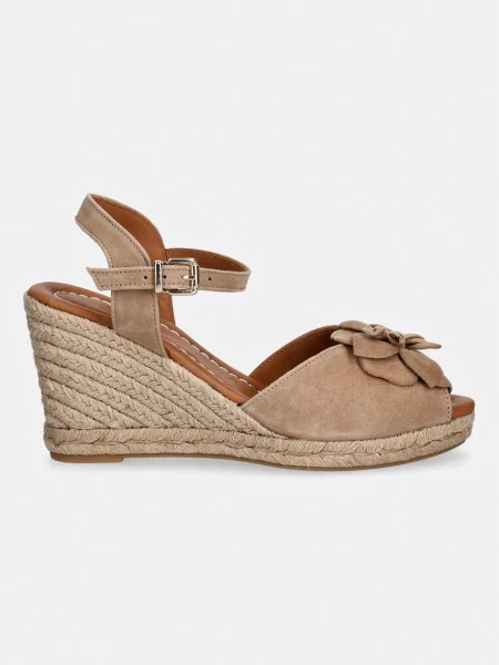 Эспадрильи Billi Bi из нубука на танкетке