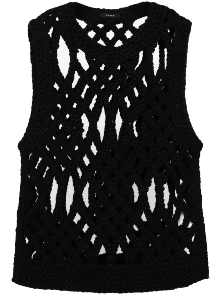 Pletená vesta Taakk černá