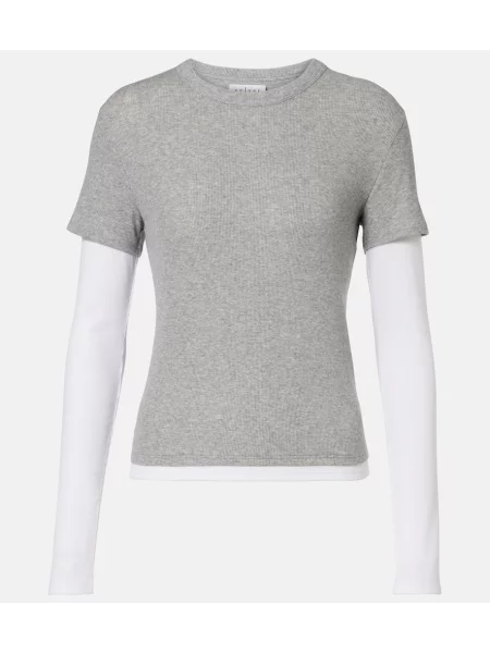 Tricou Velvet de catifea gri