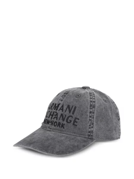 Hímzett baseball sapka Armani Exchange szürke