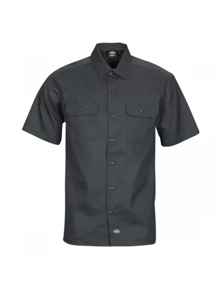 Košeľa Dickies v biznis štýle sivá