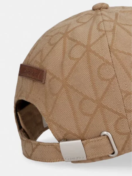 Calvin Klein czapka z daszkiem beżowa