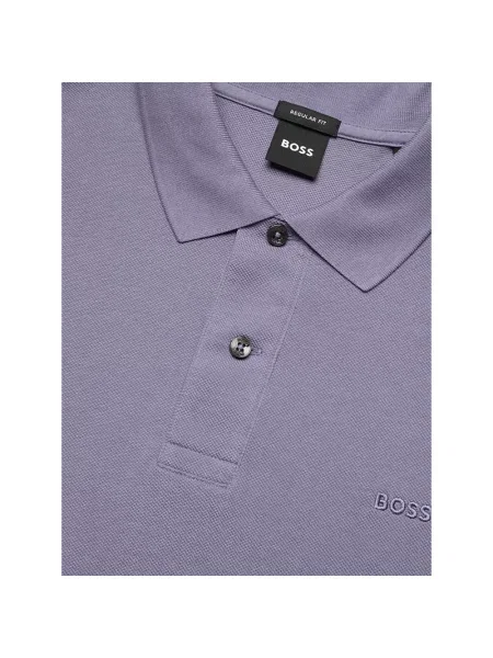 Hugo Koszulki Mężczyzna L koszulka polo z logo fioletowy