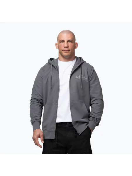 Bluza Pitbull World Sweatshirt Zip Hooded szara
