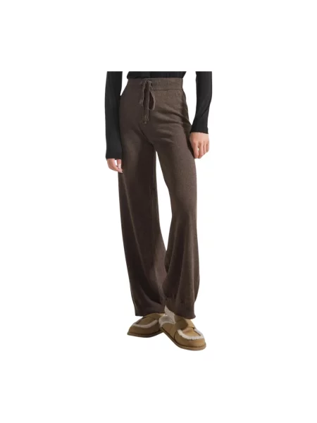 Spodnie Deha wełniane brązowe