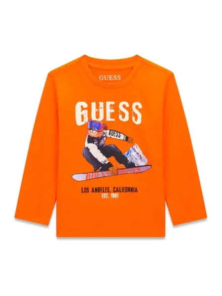 Тениска Guess оранжево