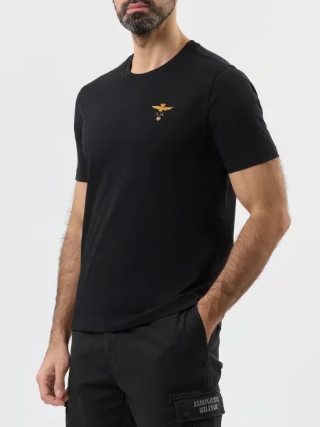 Футболка Aeronautica Militare чорна
