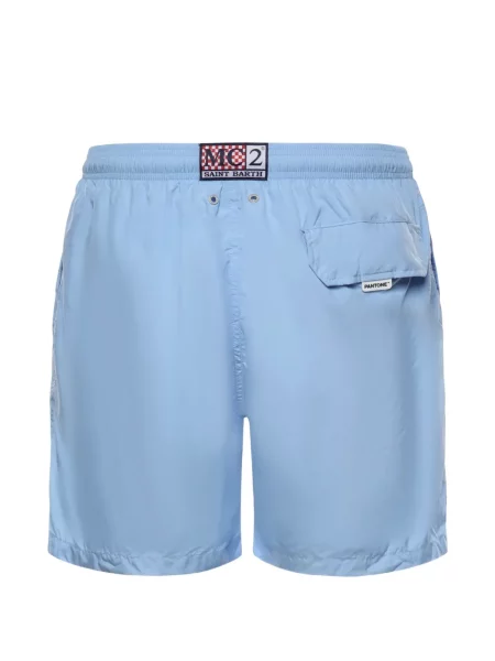 Slip de baie Mc2 Saint Barth cu autograf albastru