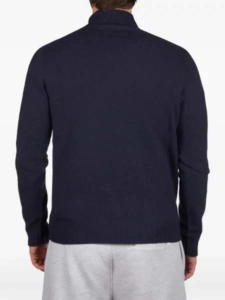 Sweter Alpha Studio wełniany niebieski