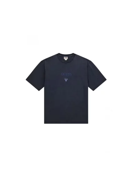T-shirt GUESS Go Vintage Triangle Tee Jet Black Multi M czarna