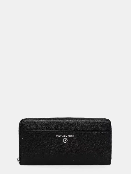 Δερμάτινο πορτοφόλι MICHAEL Michael Kors μαύρο