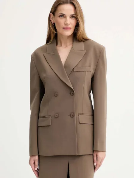 ISABELLE BLANCHE sacou cu două rânduri de uni verde