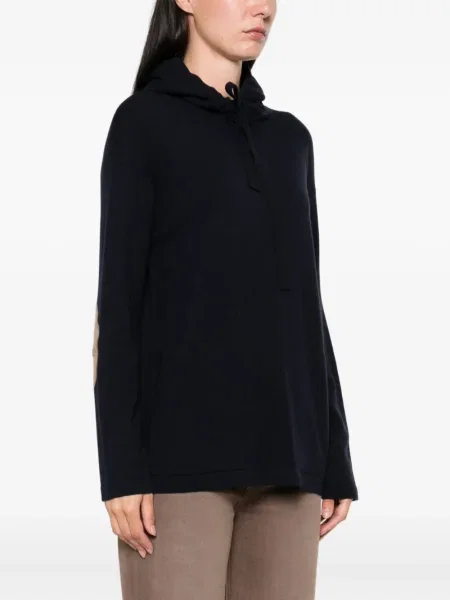 Hanorac cu glugă 's Max Mara de lână albastru