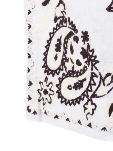 Pantaloni scurți P.a.r.o.s.h. de in alb