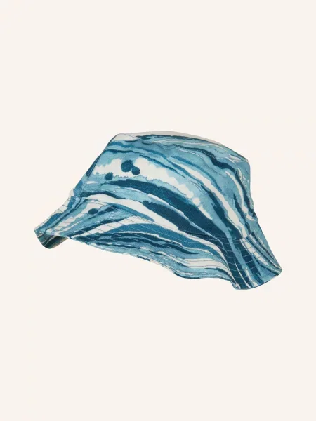 Vilebrequin Czapka Rybacka Boheme Z Lnu blau biała