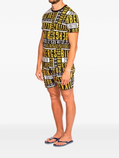 Tricou Bikkembergs cu imagine negru