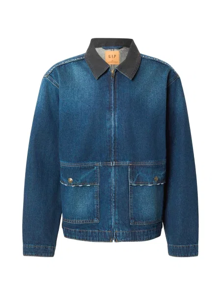 GAP Prehodna jakna RONNIE moder denim / temno siva