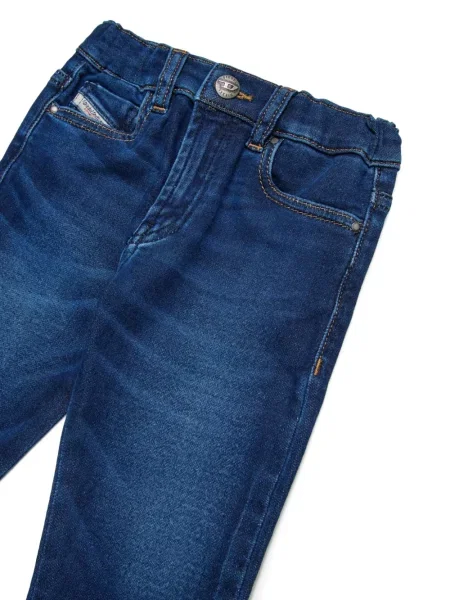 Jeansy straight leg dziecięce Diesel niebieskie