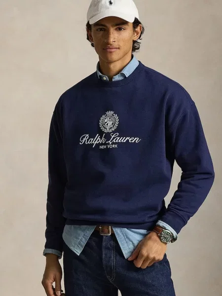 Hanorac crewneck Polo Ralph Lauren albastru