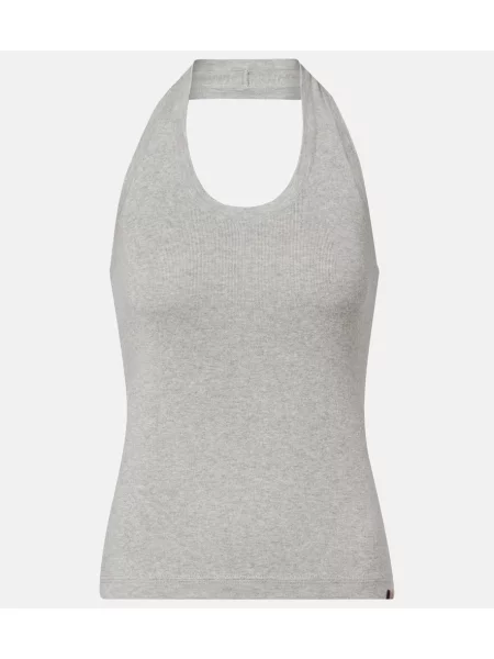 Top Extreme Cashmere din cașmir gri