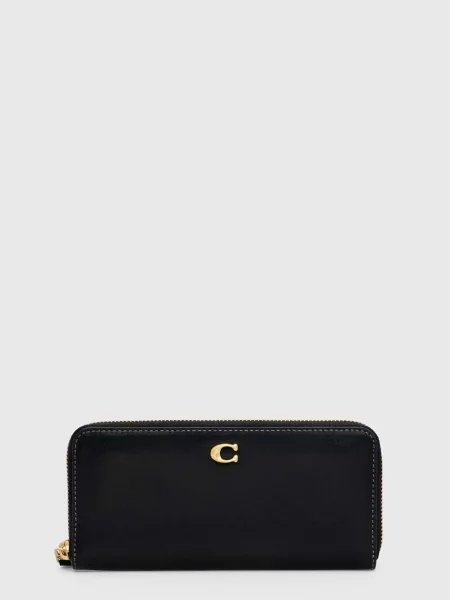 Coach portofel de piele femei negru