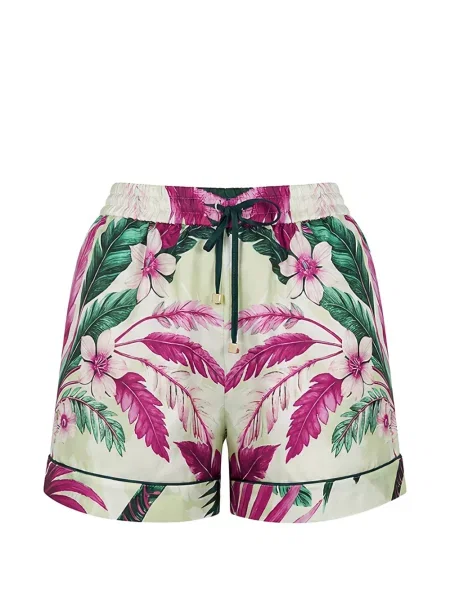 Pantaloni scurți F.r.s For Restless Sleepers cu model floral cu imagine cu cordon