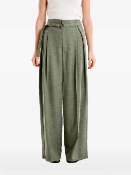 Cu centură pantaloni Vicolo verde