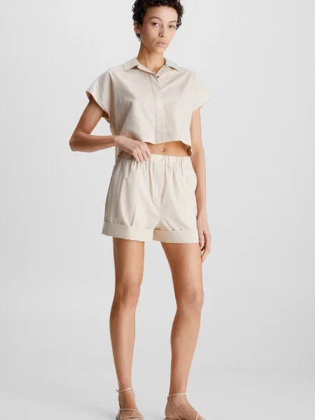 Шорти Calvin Klein бежеві