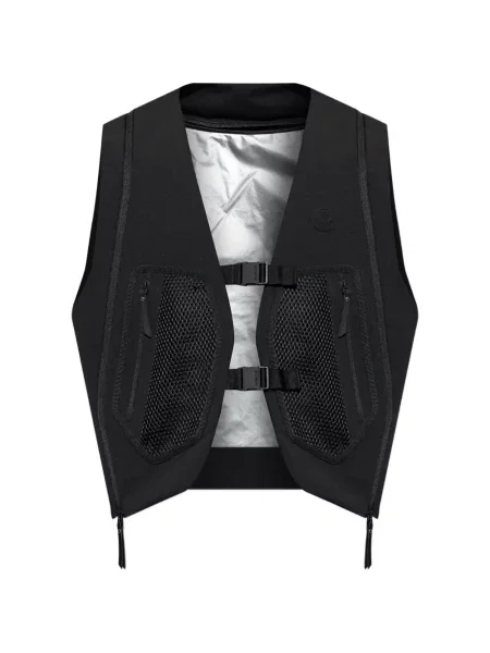 Мрежест елек Moncler черно