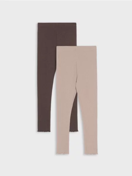 Sinsay žebrované legíny 2 pack vícebarevná
