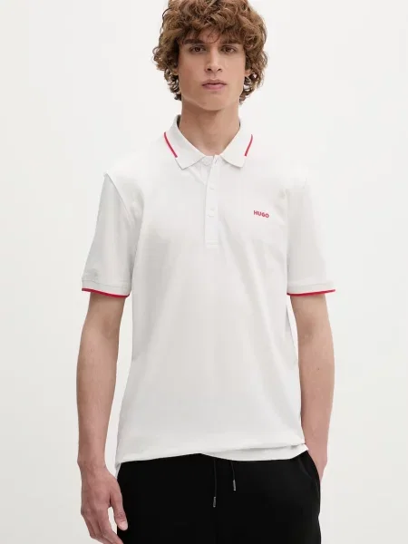 Tricou polo Hugo bej