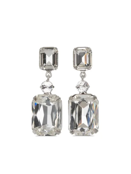 Cercei Jennifer Behr de cristal argintiu