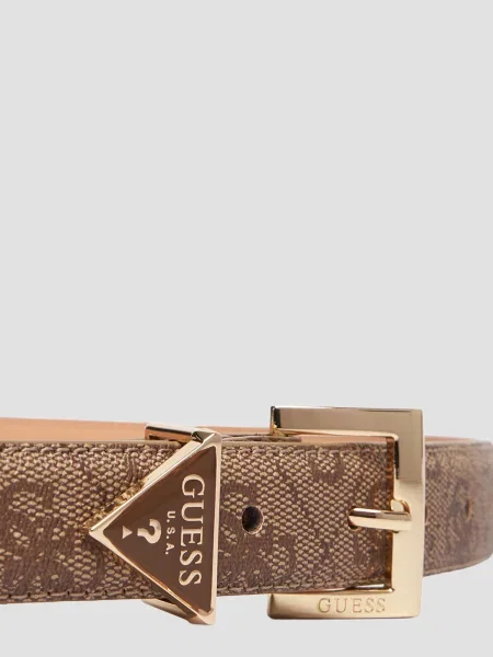 Ремень Guess с ремешками бежевый